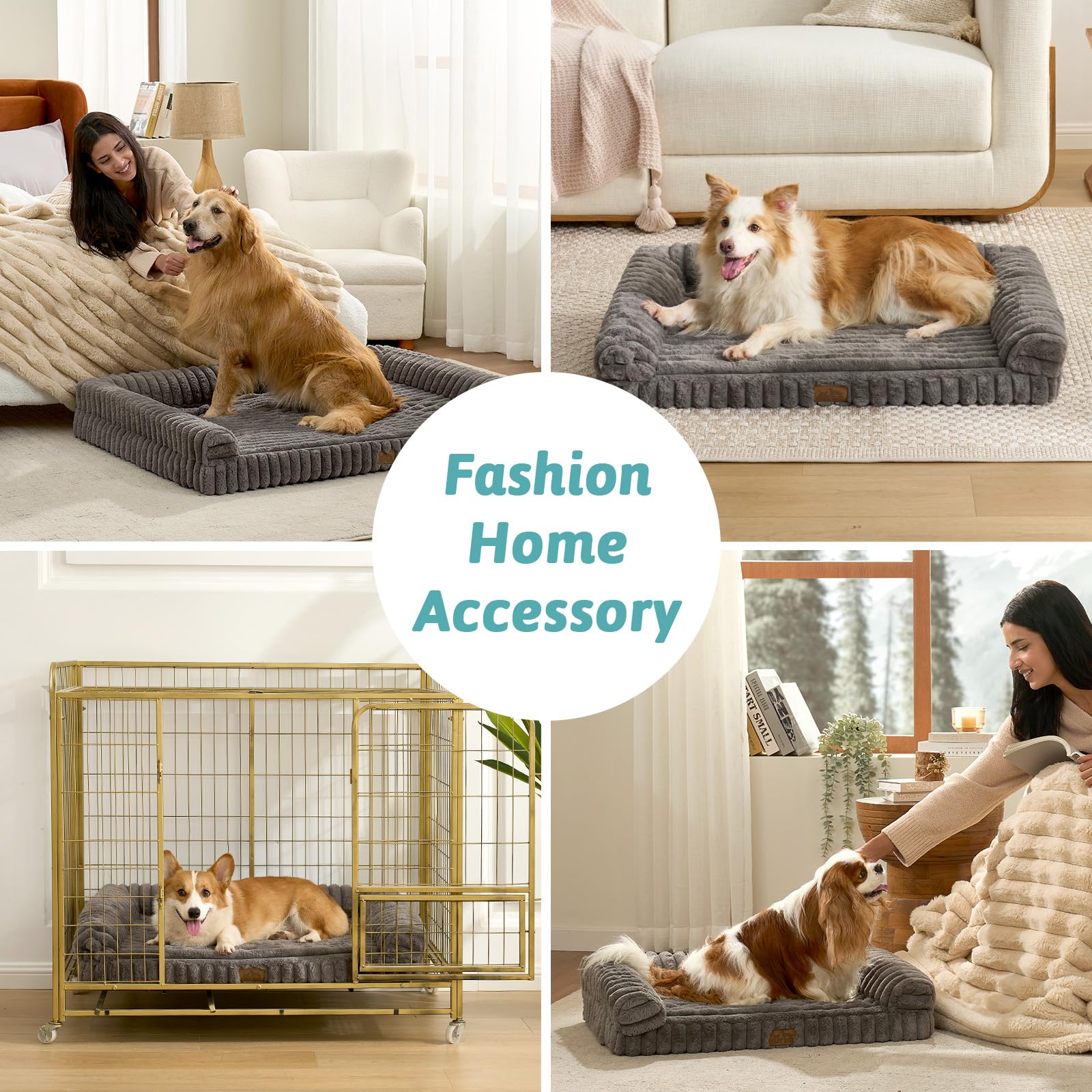 Amazon.com : COZY KISS Cute Dog Bed for Small Dogs, Faux Rabbit